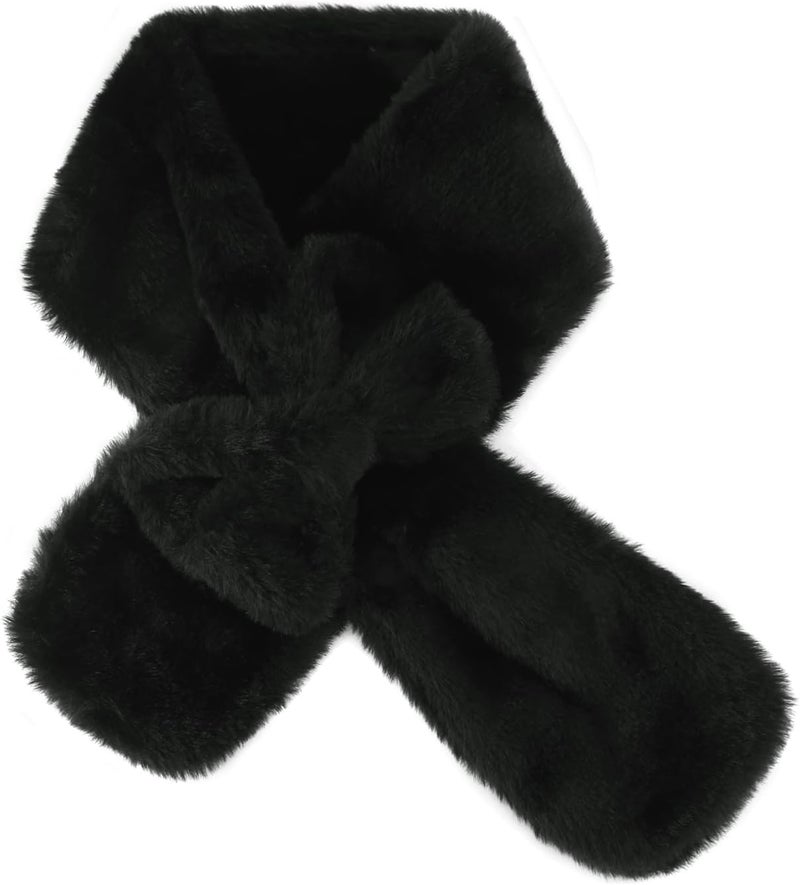 YATANAM Girls Scarf Fuzzy Fleece Kids Scarves Winter Warm Scarf Toddler Adjustable Soft Neck Warmer - Image 1